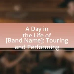 A Day in the Life of [Band Name]: Touring and Performing