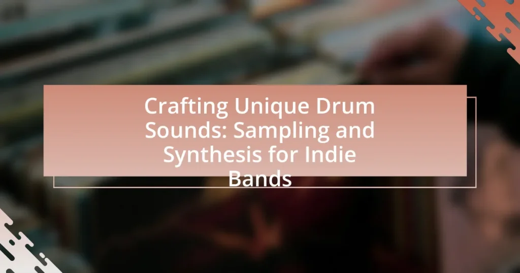 Crafting Unique Drum Sounds: Sampling and Synthesis for Indie Bands