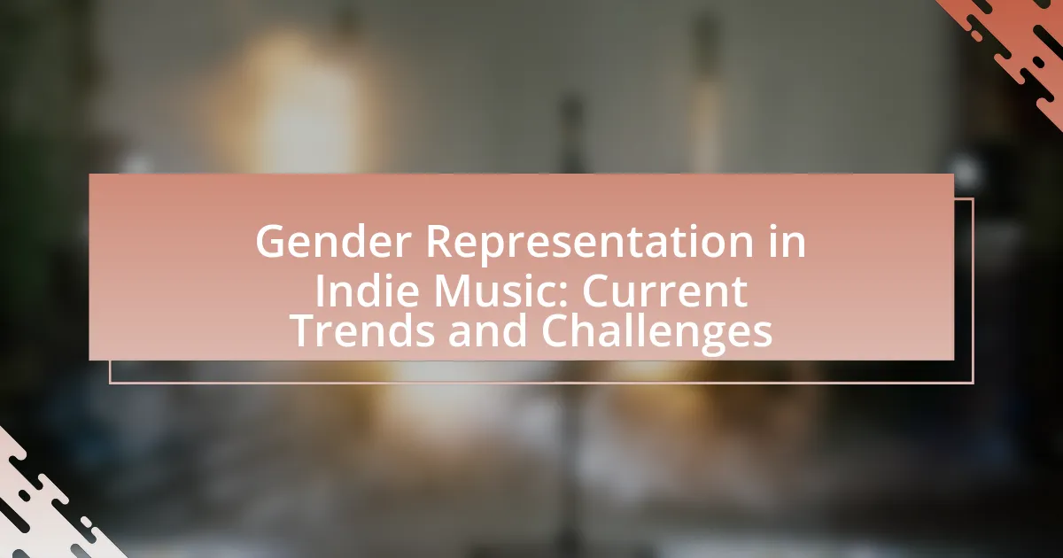 Gender Representation in Indie Music: Current Trends and Challenges