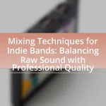 Mixing Techniques for Indie Bands: Balancing Raw Sound with Professional Quality