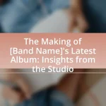 The Making of [Band Name]’s Latest Album: Insights from the Studio