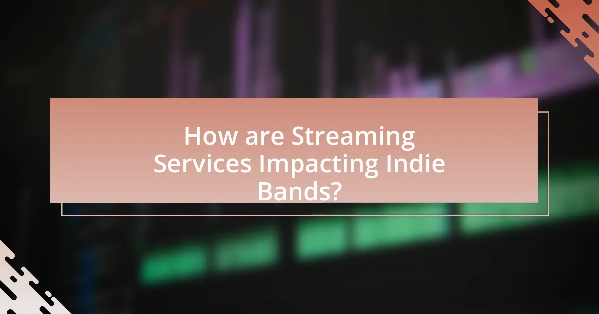 How are Streaming Services Impacting Indie Bands?