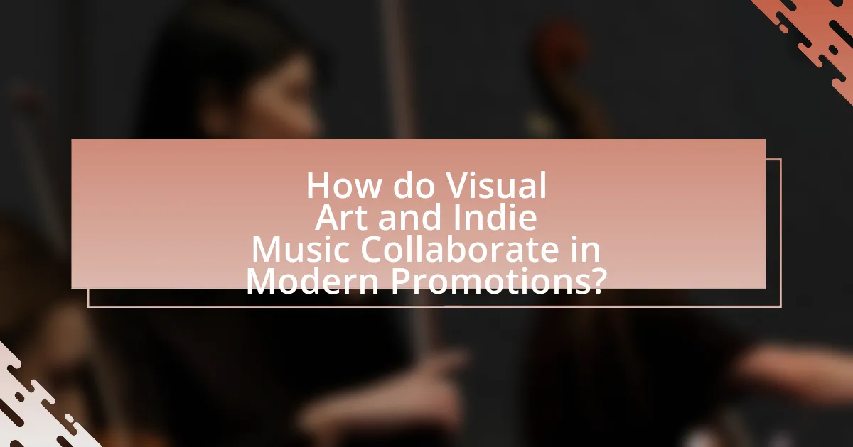 How do Visual Art and Indie Music Collaborate in Modern Promotions?