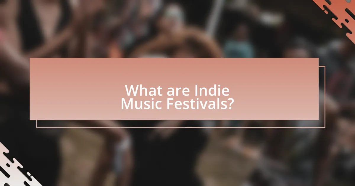What are Indie Music Festivals?
