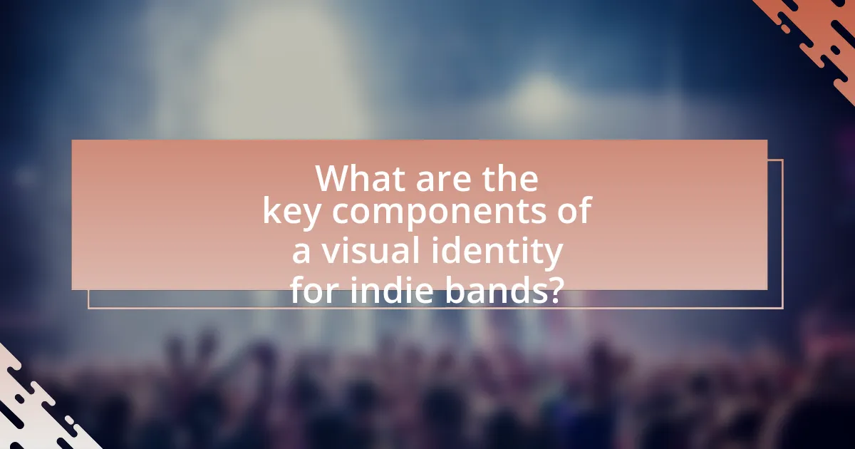 What are the key components of a visual identity for indie bands?