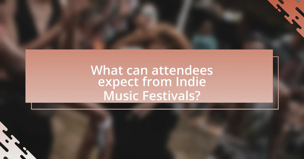 What can attendees expect from Indie Music Festivals?
