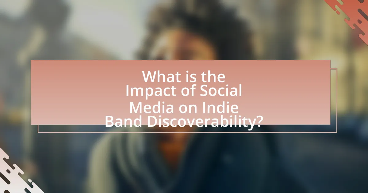 What is the Impact of Social Media on Indie Band Discoverability?